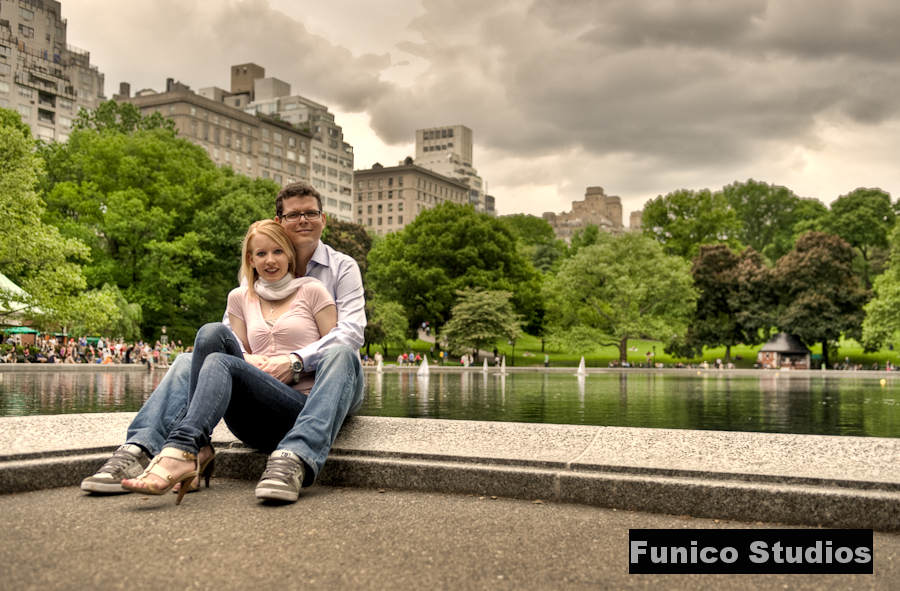 HDR Engagement Photo in Central Park