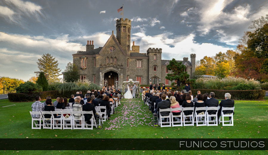 whitby castle wedding ceremony photo